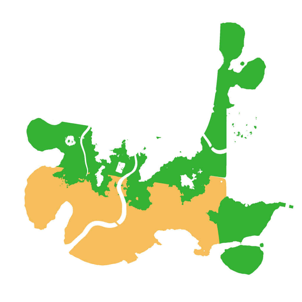 Biome Rust Map: Procedural Map, Size: 3000, Seed: 888198147