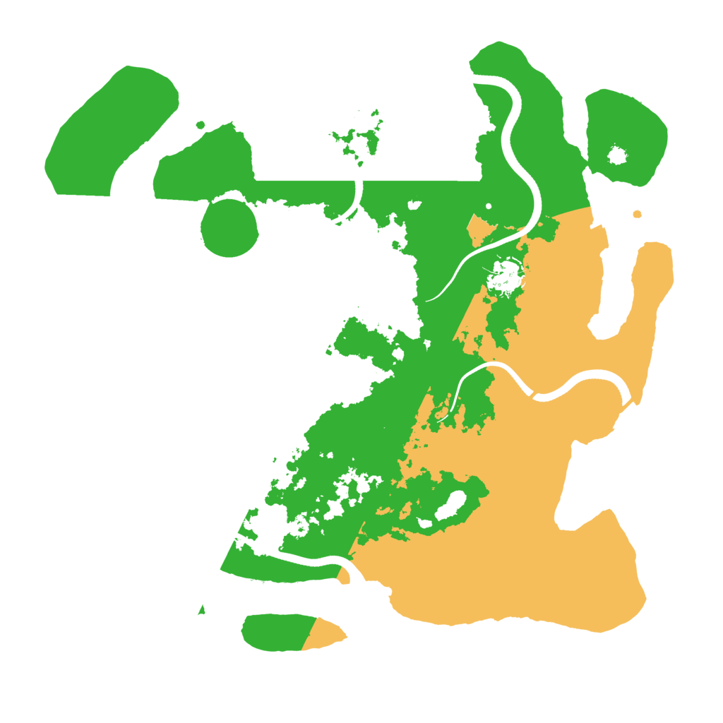 Biome Rust Map: Procedural Map, Size: 3500, Seed: 1861575910