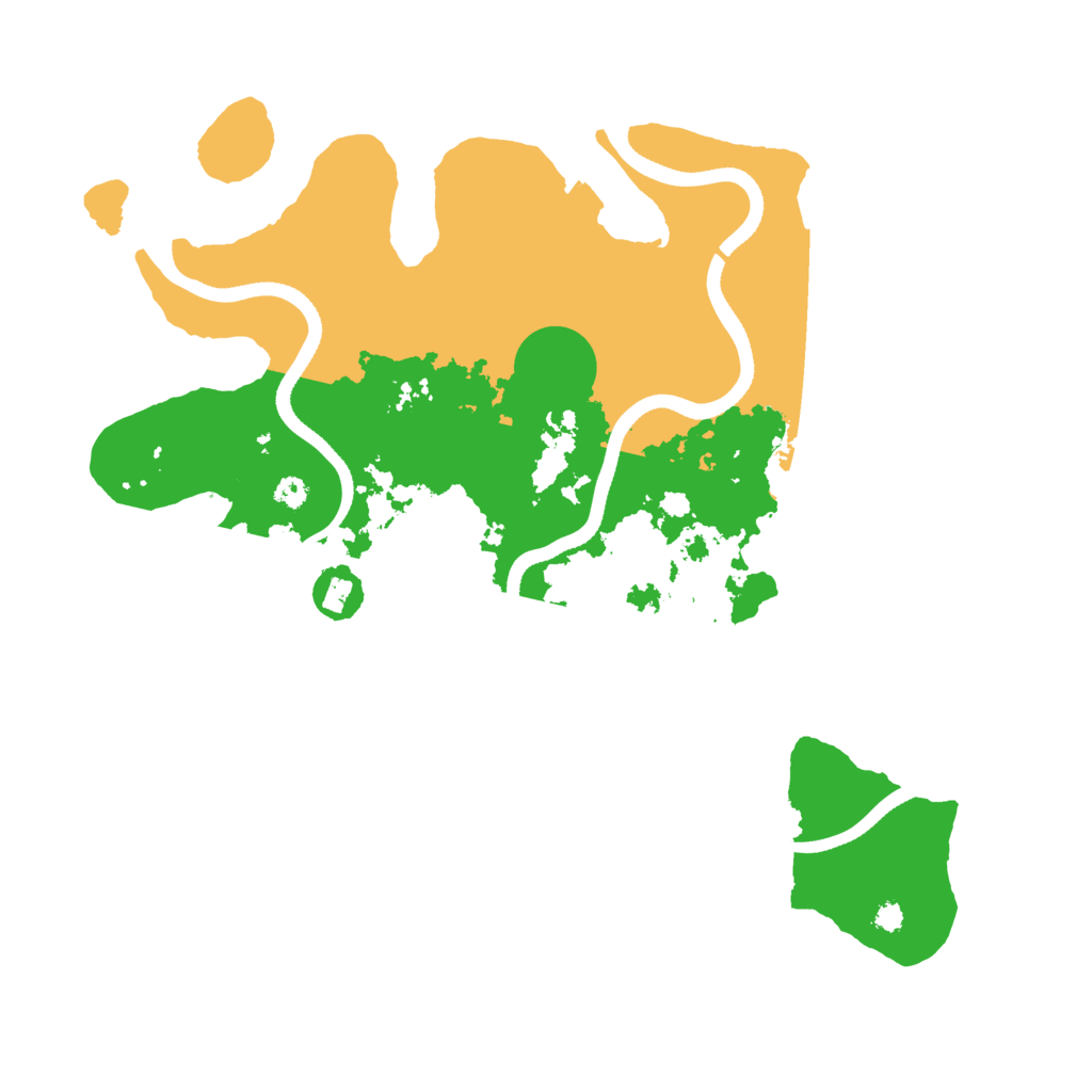 Biome Rust Map: Procedural Map, Size: 3500, Seed: 1040159880