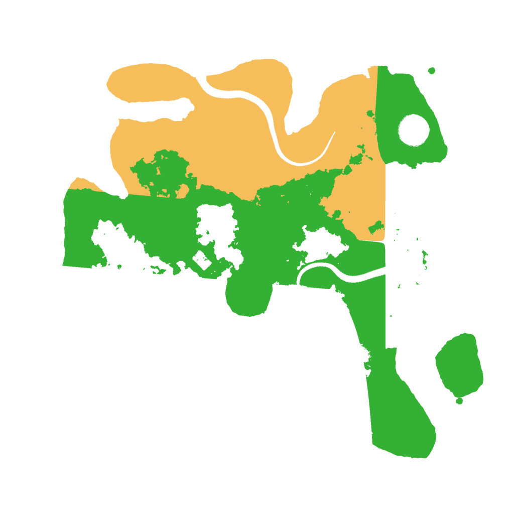 Biome Rust Map: Procedural Map, Size: 3000, Seed: 13345