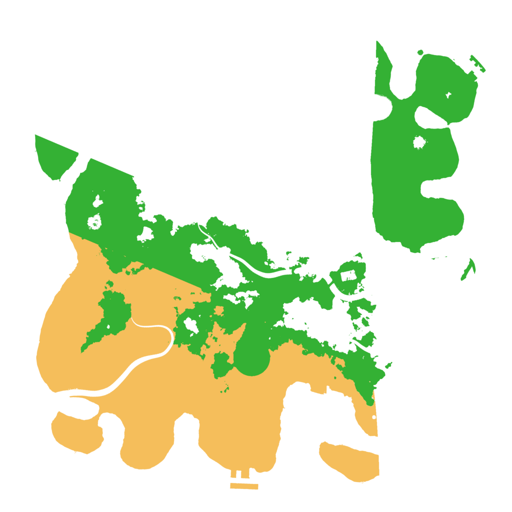 Biome Rust Map: Procedural Map, Size: 3700, Seed: 346846646