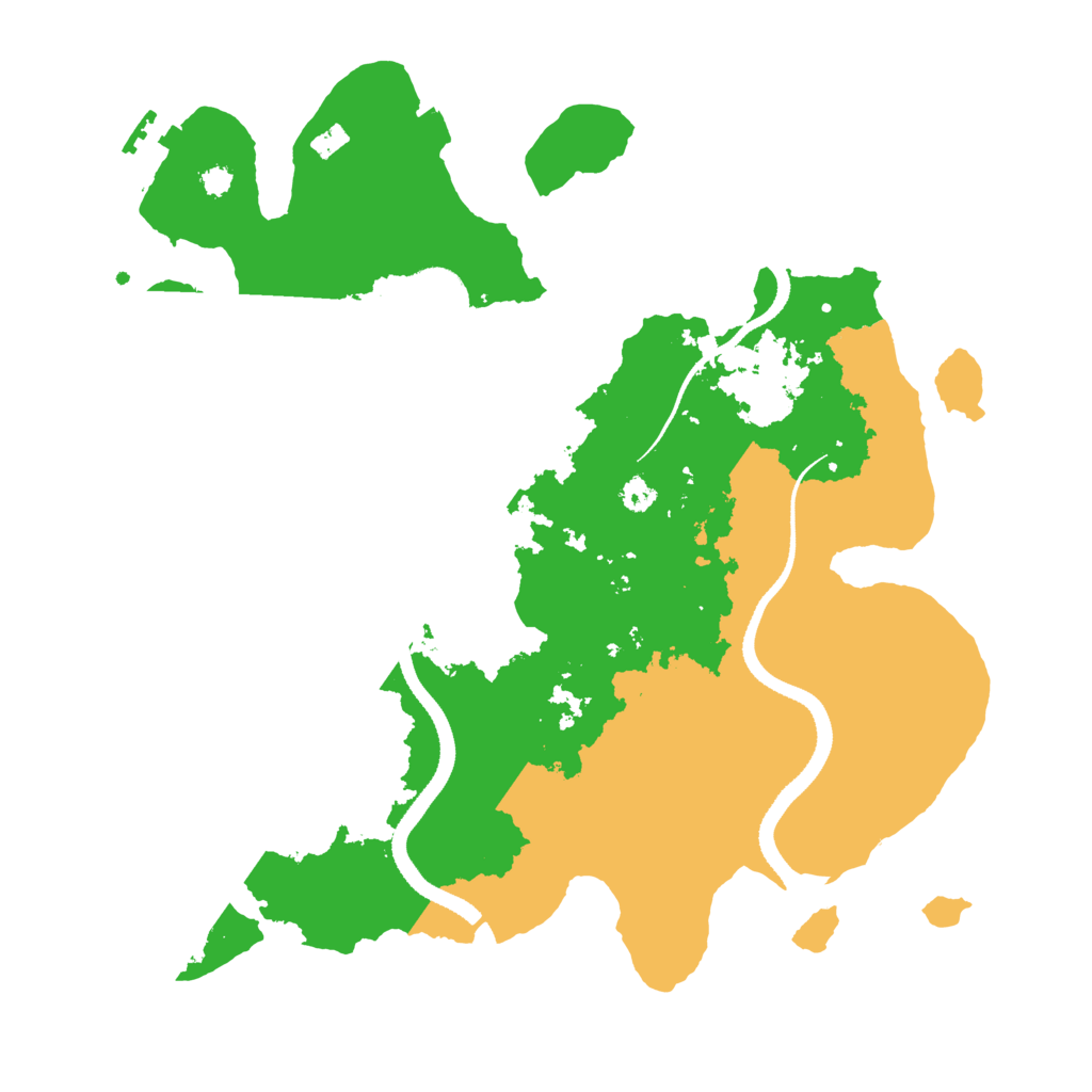 Biome Rust Map: Procedural Map, Size: 3300, Seed: 1496212045