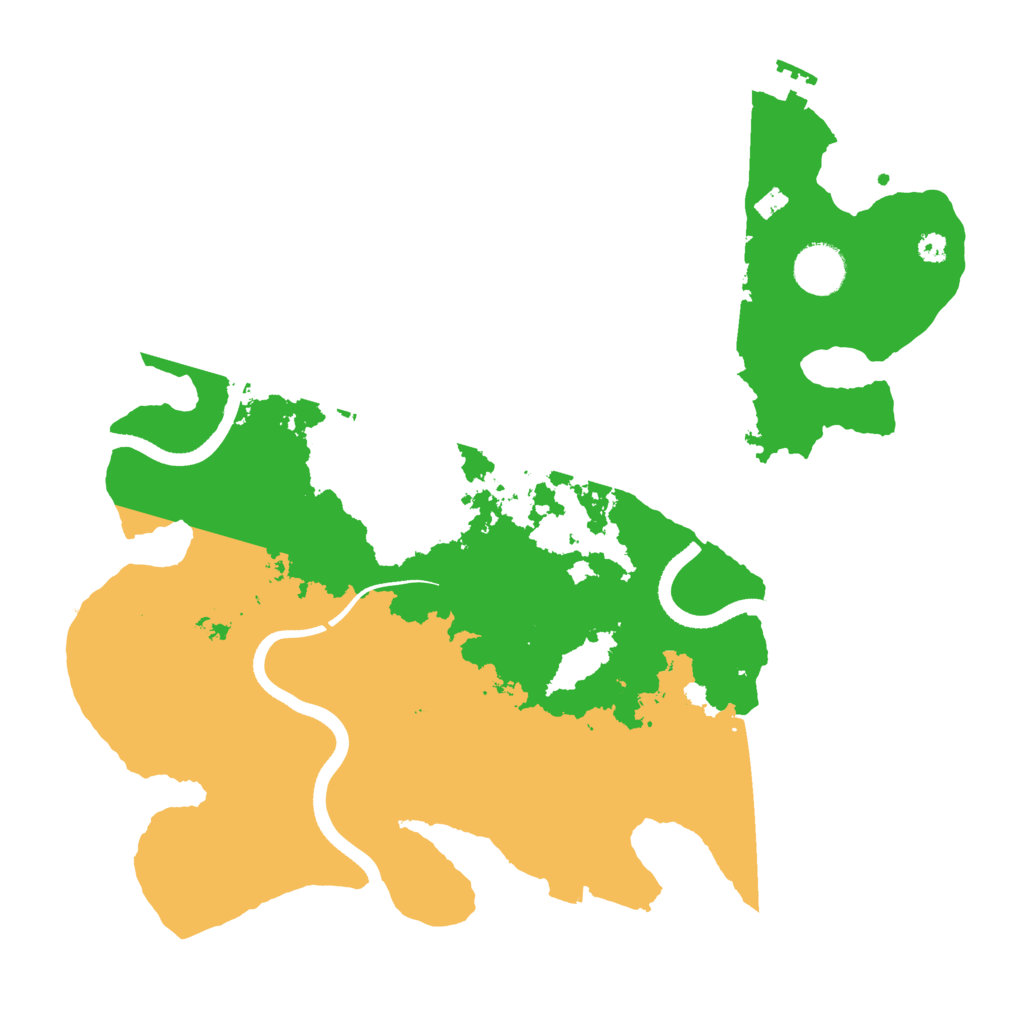 Biome Rust Map: Procedural Map, Size: 3500, Seed: 1539475965