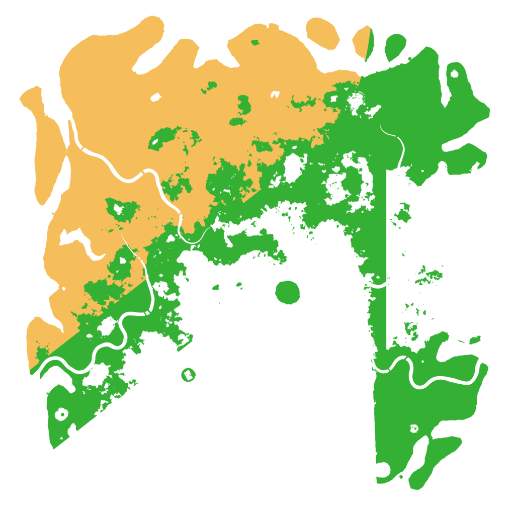 Biome Rust Map: Procedural Map, Size: 6000, Seed: 1376951199