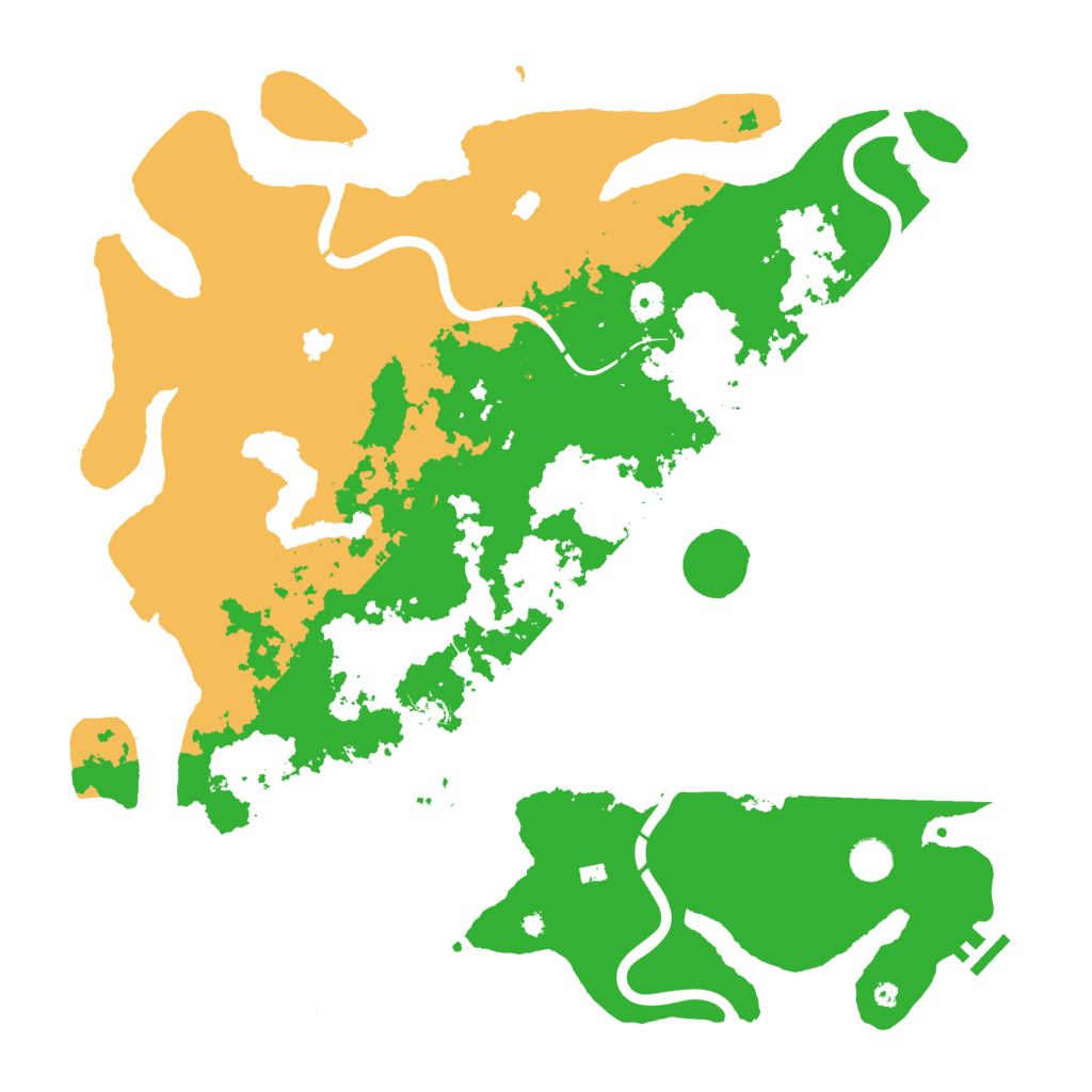Biome Rust Map: Procedural Map, Size: 4500, Seed: 1421013648