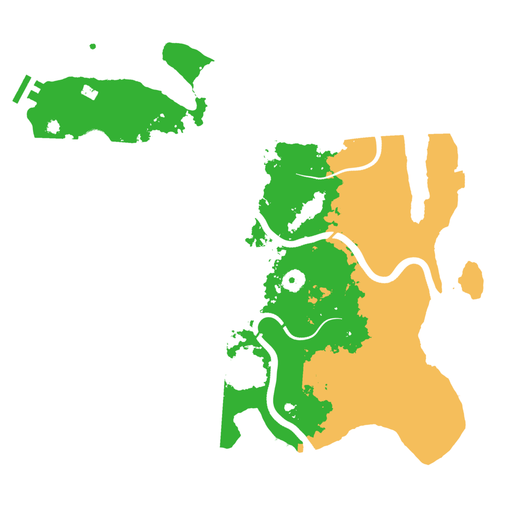 Biome Rust Map: Procedural Map, Size: 3500, Seed: 1857194864