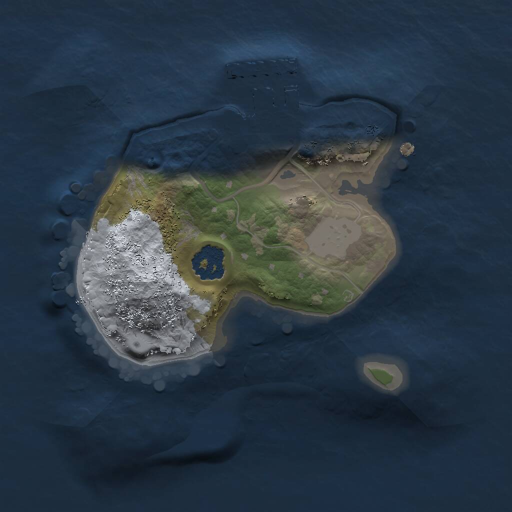 Rust Map: Procedural Map, Size: 1500, Seed: 1521035748, 2 Monuments