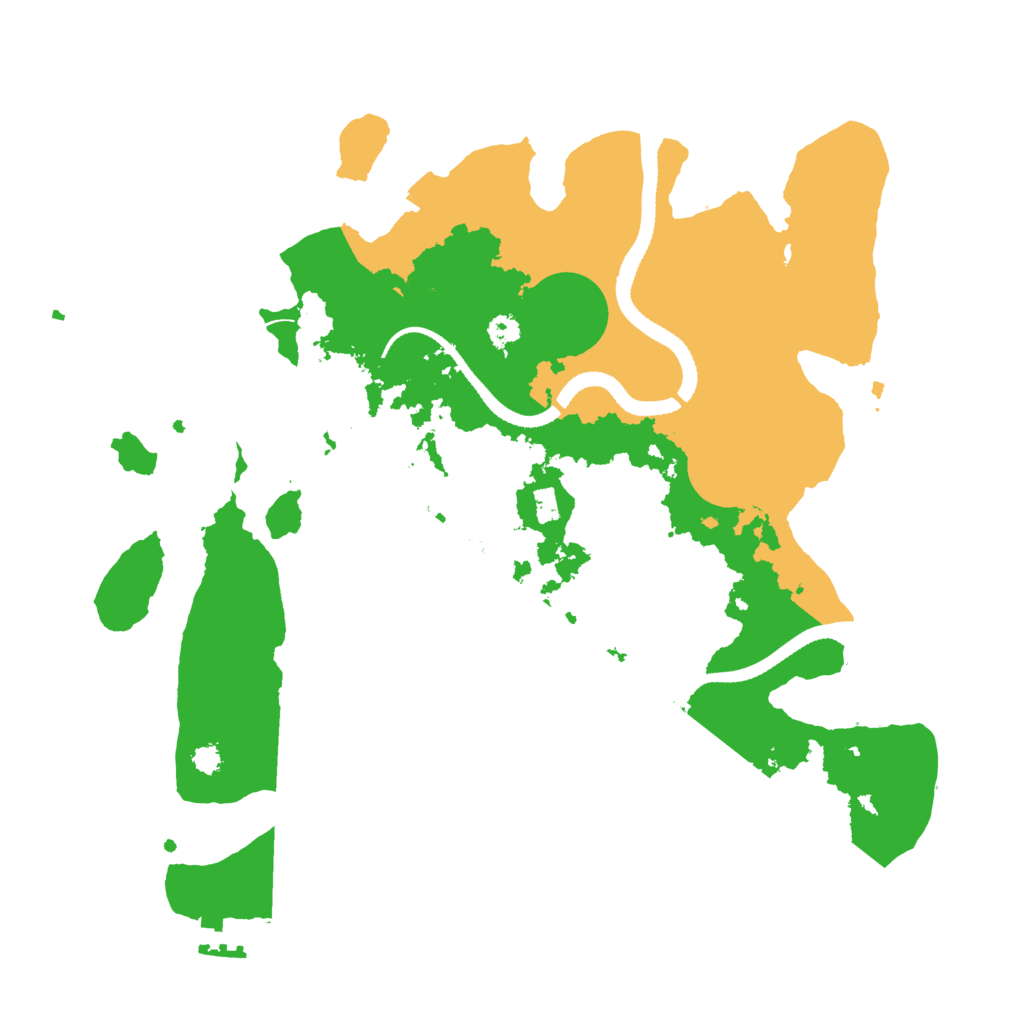 Biome Rust Map: Procedural Map, Size: 3250, Seed: 1674849110