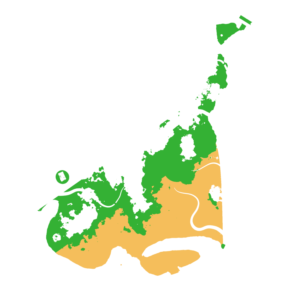 Biome Rust Map: Procedural Map, Size: 3650, Seed: 512025