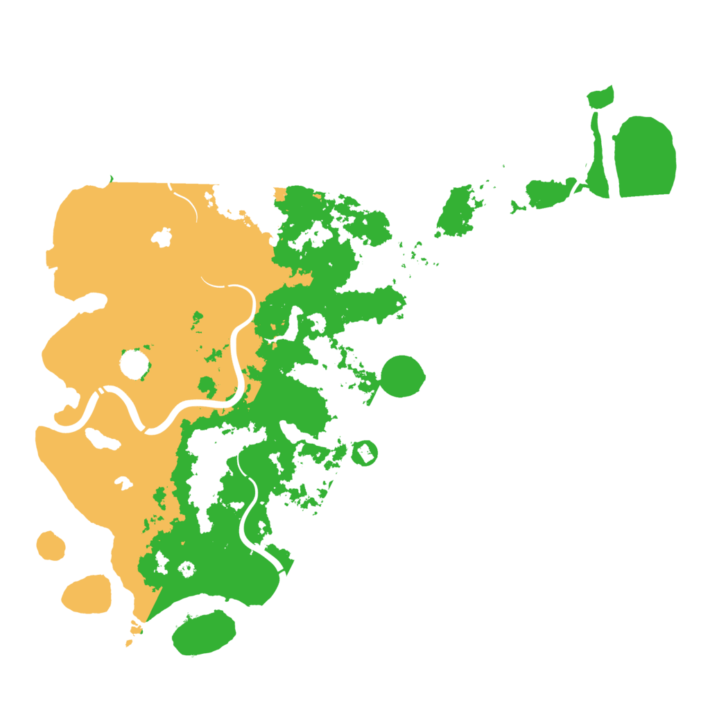Biome Rust Map: Procedural Map, Size: 4500, Seed: 1801045668