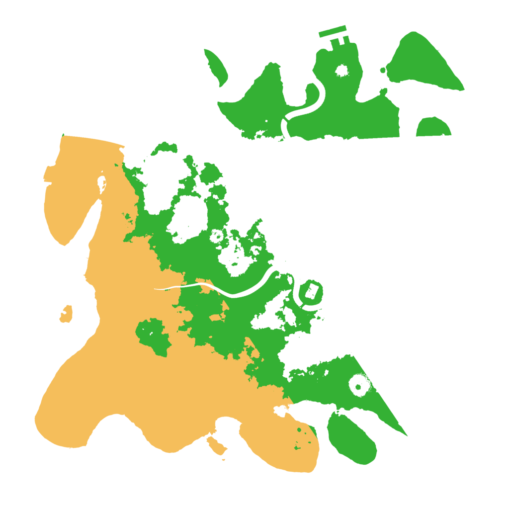 Biome Rust Map: Procedural Map, Size: 3700, Seed: 47354255