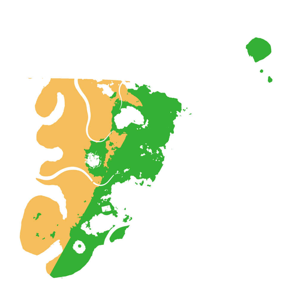 Biome Rust Map: Procedural Map, Size: 3700, Seed: 48479838