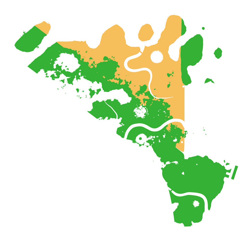 Biome Rust Map: Procedural Map, Size: 3500, Seed: 566062063