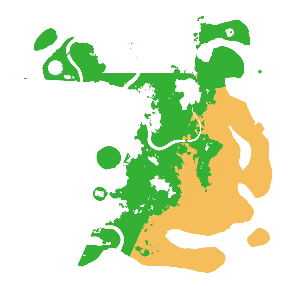 Biome Rust Map: Procedural Map, Size: 3500, Seed: 579978054