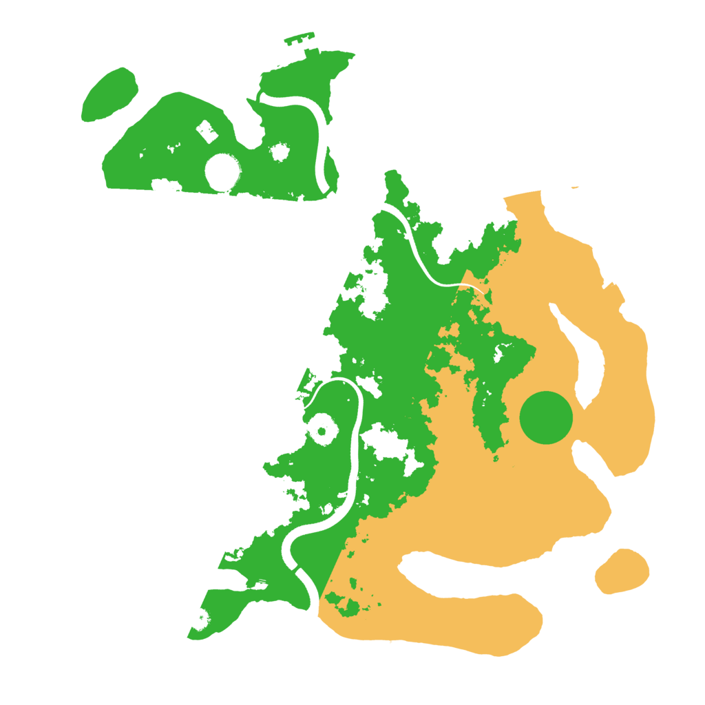 Biome Rust Map: Procedural Map, Size: 3500, Seed: 579978054