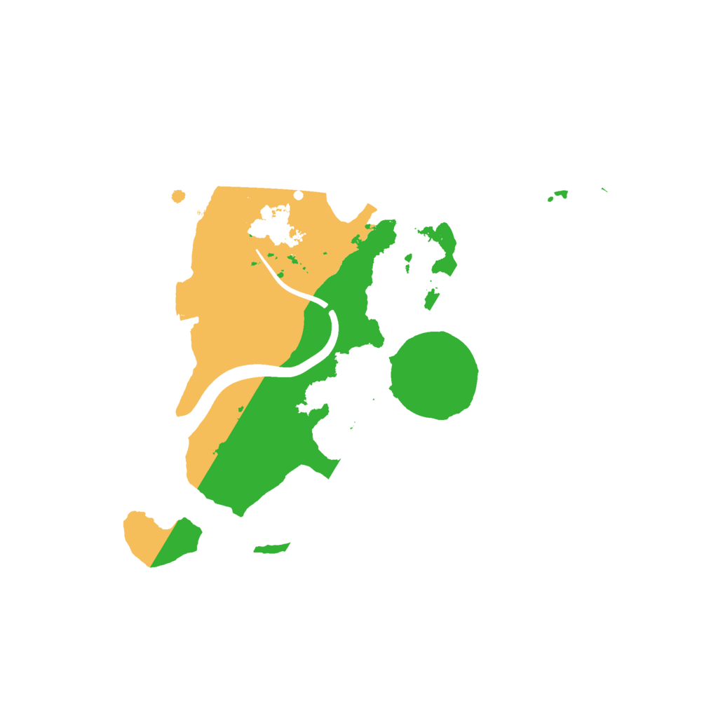 Biome Rust Map: Procedural Map, Size: 2200, Seed: 876964501