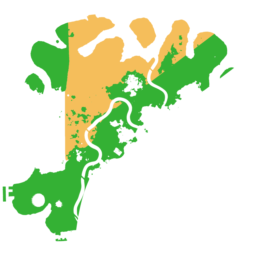 Biome Rust Map: Procedural Map, Size: 3500, Seed: 1890180018