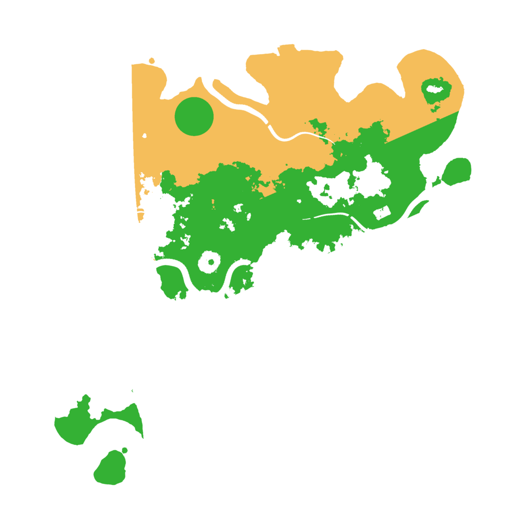 Biome Rust Map: Procedural Map, Size: 3500, Seed: 36523