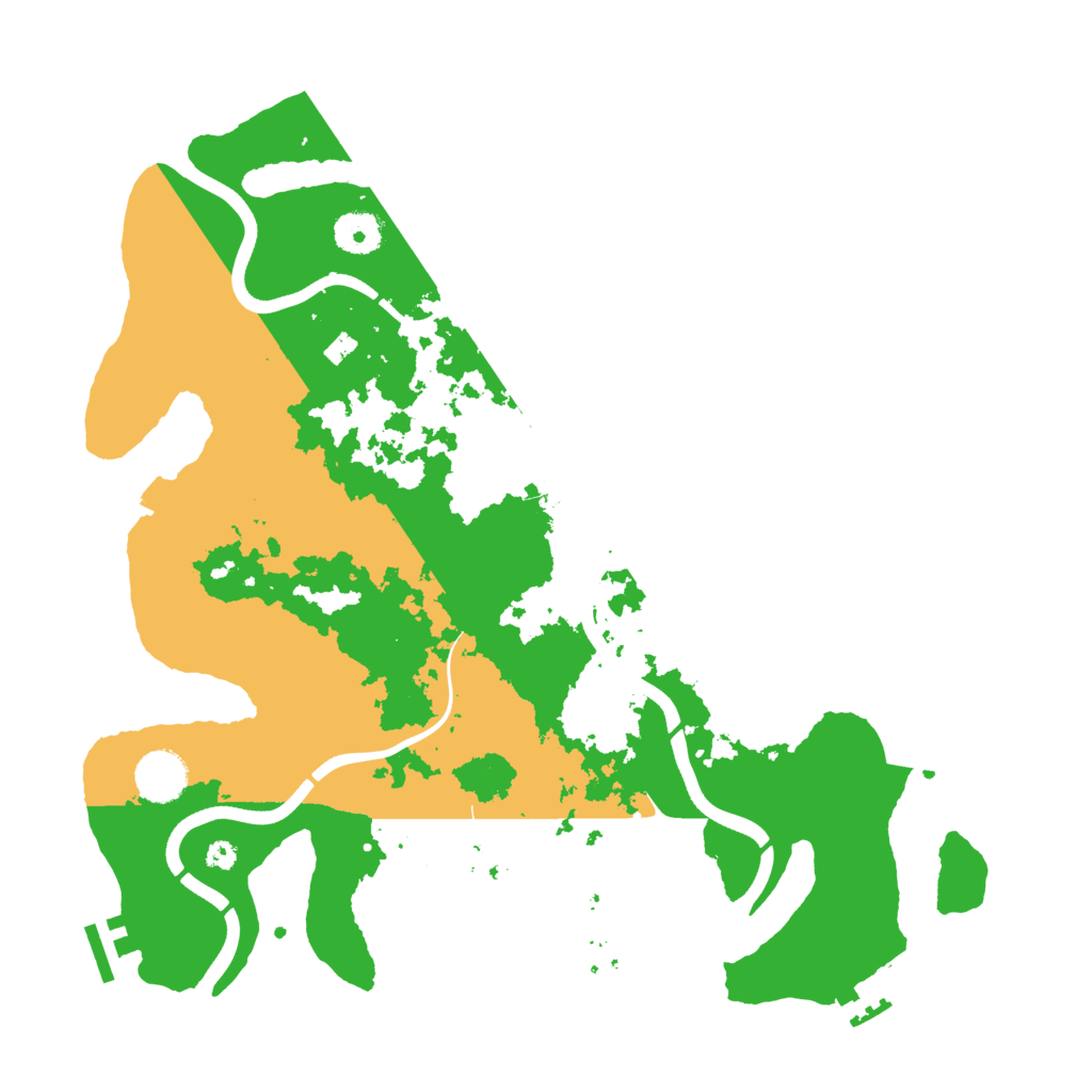 Biome Rust Map: Procedural Map, Size: 3700, Seed: 185990150
