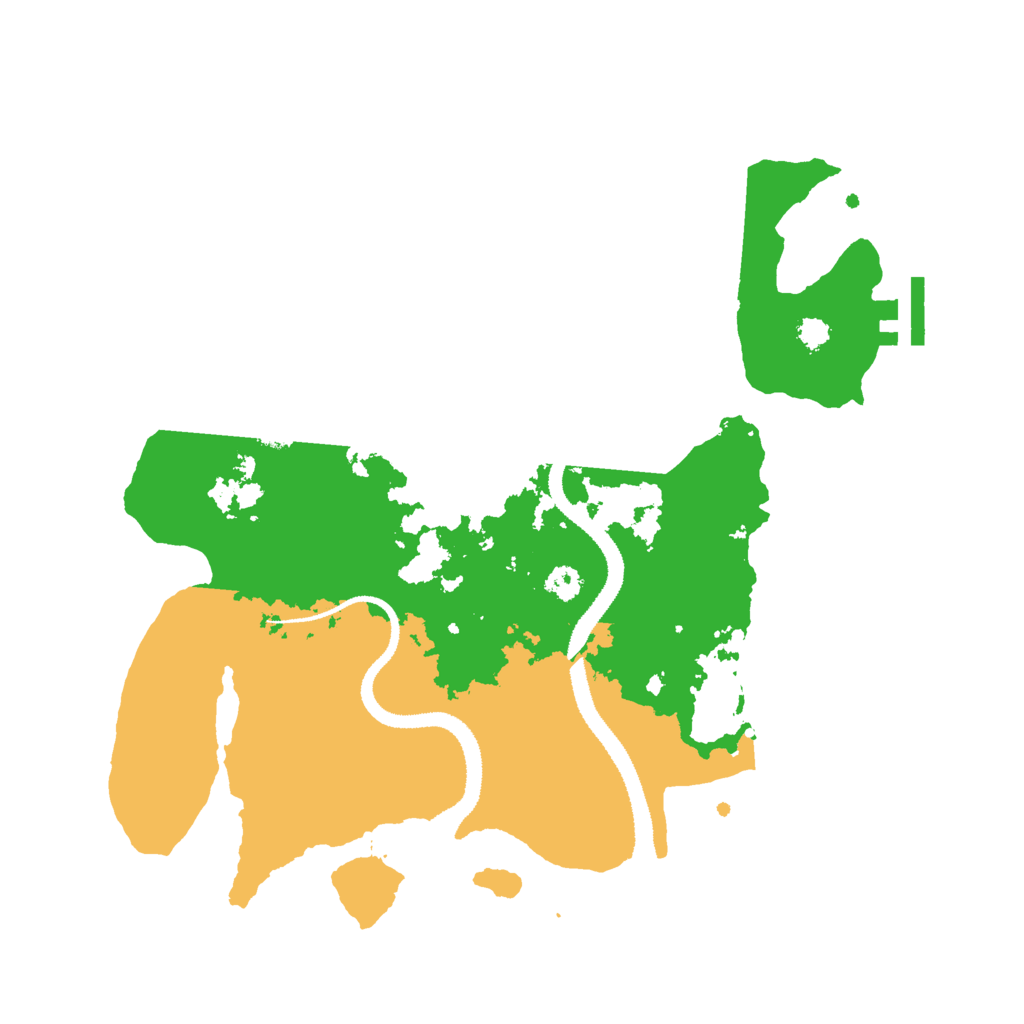 Biome Rust Map: Procedural Map, Size: 3000, Seed: 1291481457