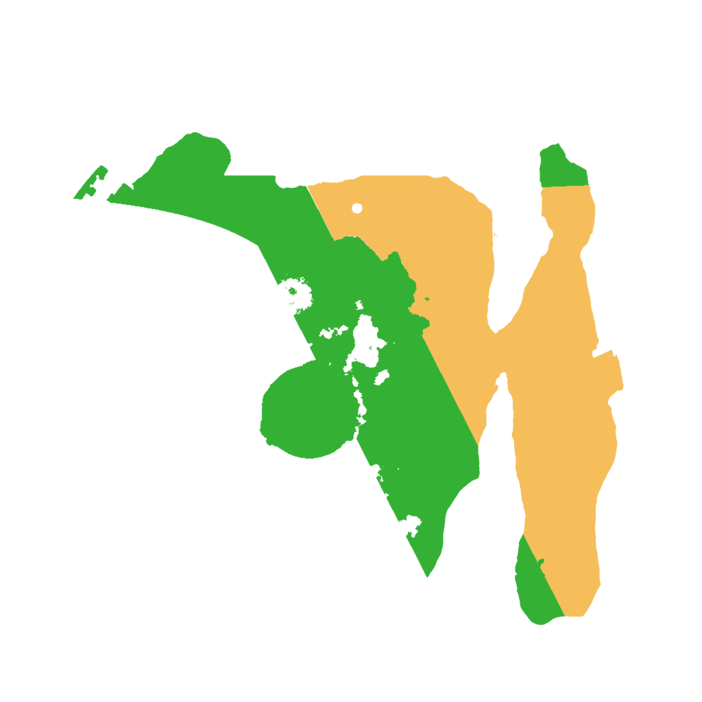 Biome Rust Map: Procedural Map, Size: 2000, Seed: 2026583213