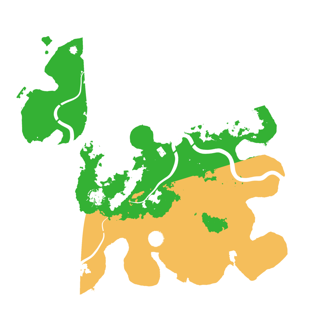 Biome Rust Map: Procedural Map, Size: 3500, Seed: 2011962955