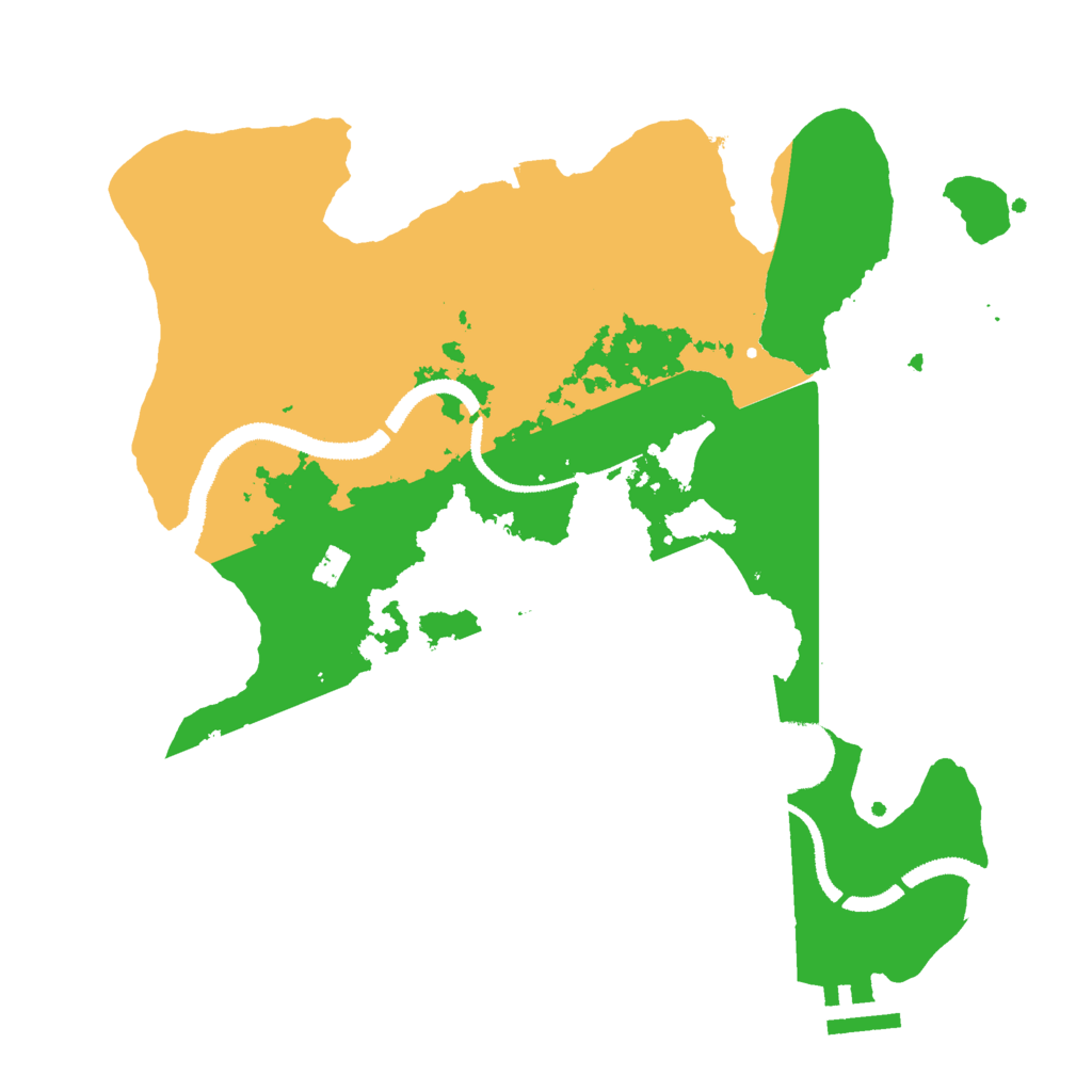 Biome Rust Map: Procedural Map, Size: 3000, Seed: 961177290