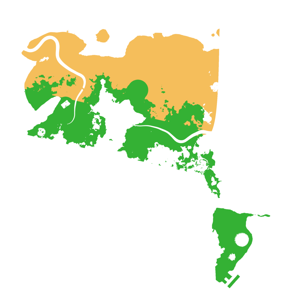 Biome Rust Map: Procedural Map, Size: 3800, Seed: 14447636