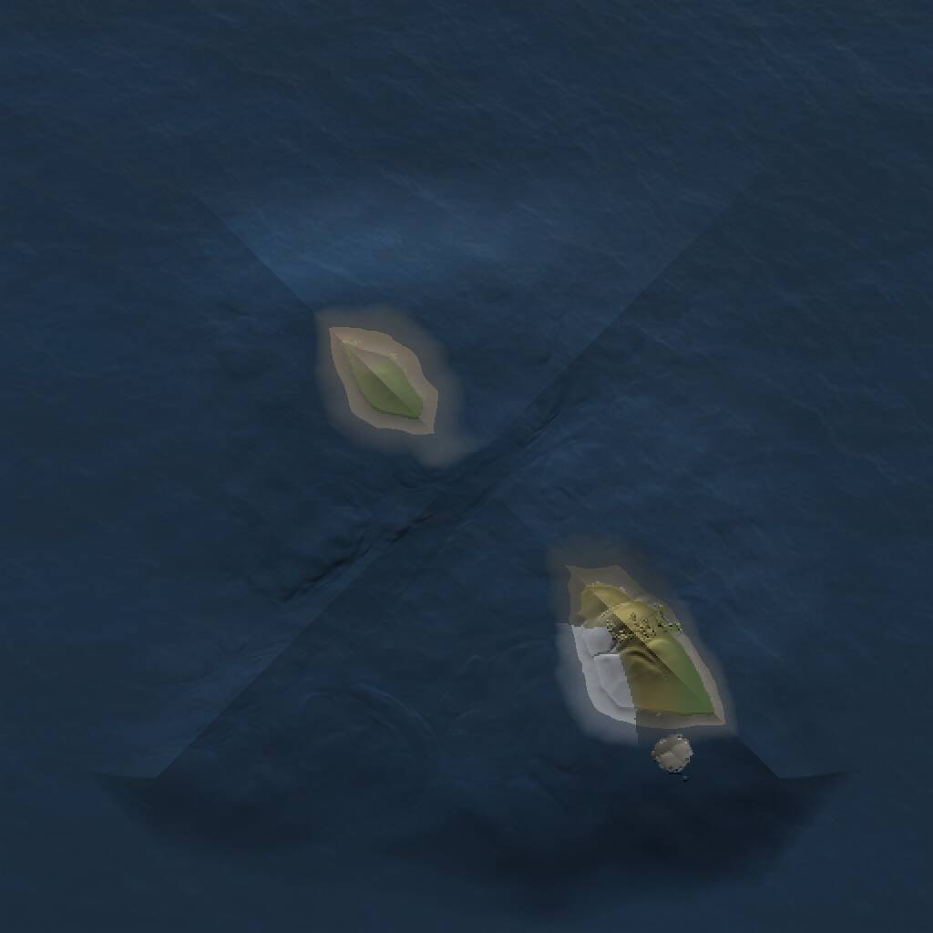 Rust Map: Procedural Map, Size: 1000, Seed: 102414466, 1 Monuments