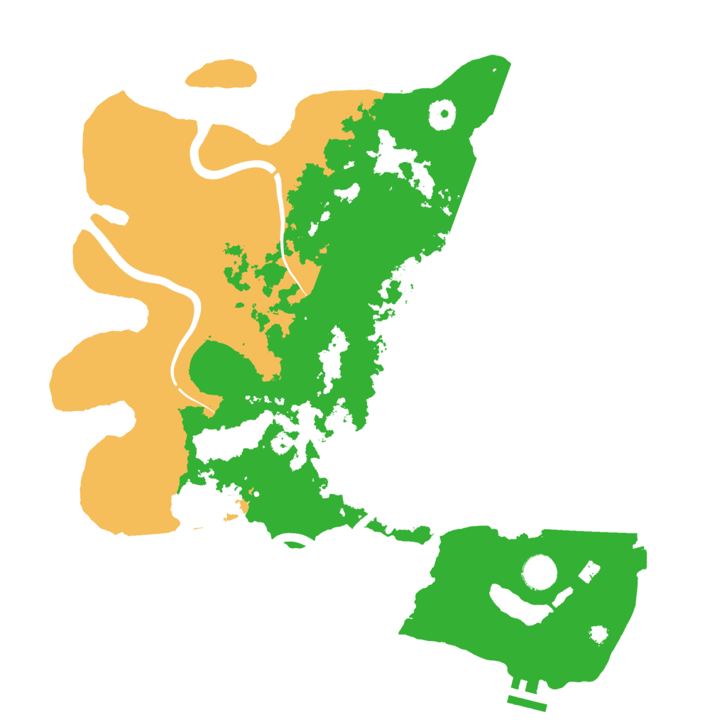 Biome Rust Map: Procedural Map, Size: 3700, Seed: 1627070725