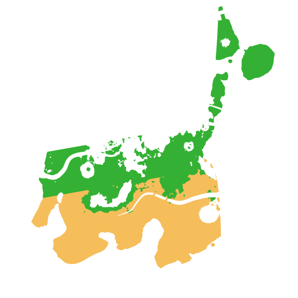 Biome Rust Map: Procedural Map, Size: 3000, Seed: 14825