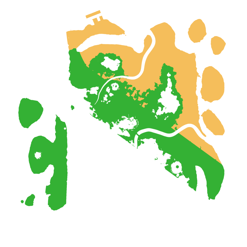 Biome Rust Map: Procedural Map, Size: 3250, Seed: 1969108255