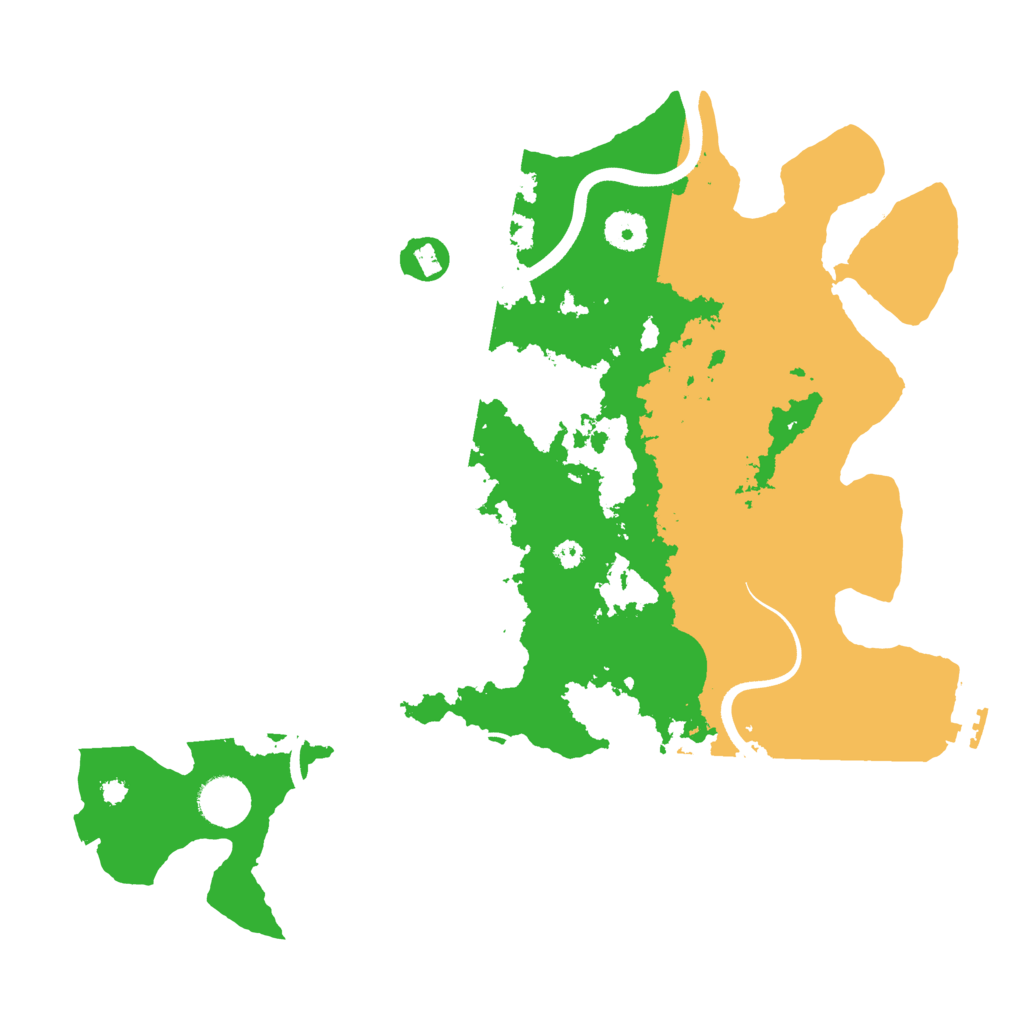 Biome Rust Map: Procedural Map, Size: 3700, Seed: 370430624