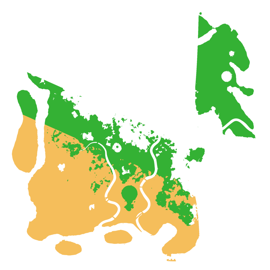 Biome Rust Map: Procedural Map, Size: 4500, Seed: 1187120893