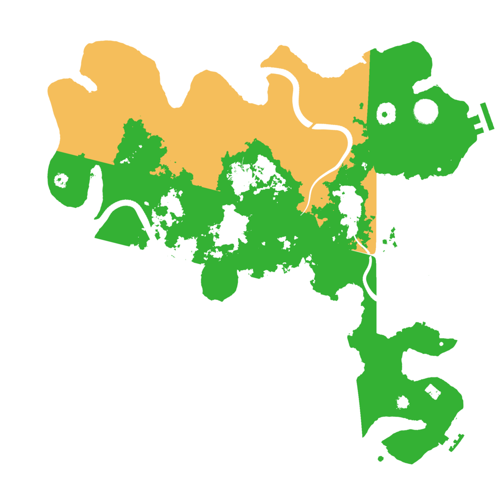 Biome Rust Map: Procedural Map, Size: 3600, Seed: 191515