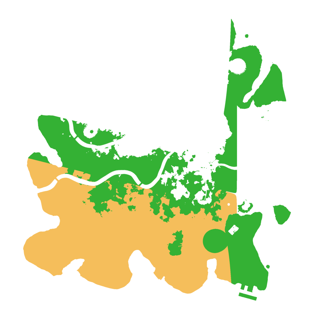 Biome Rust Map: Procedural Map, Size: 3500, Seed: 295800651