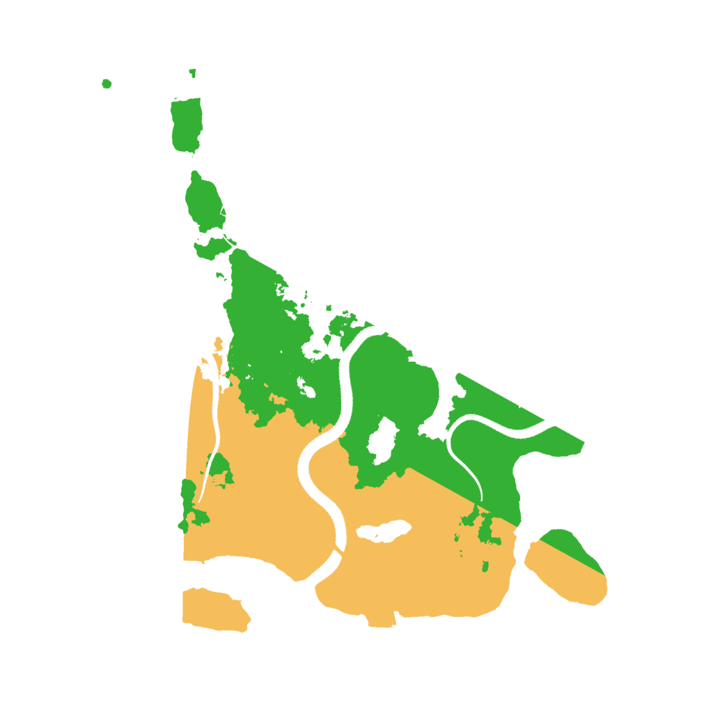 Biome Rust Map: Procedural Map, Size: 3000, Seed: 645645627