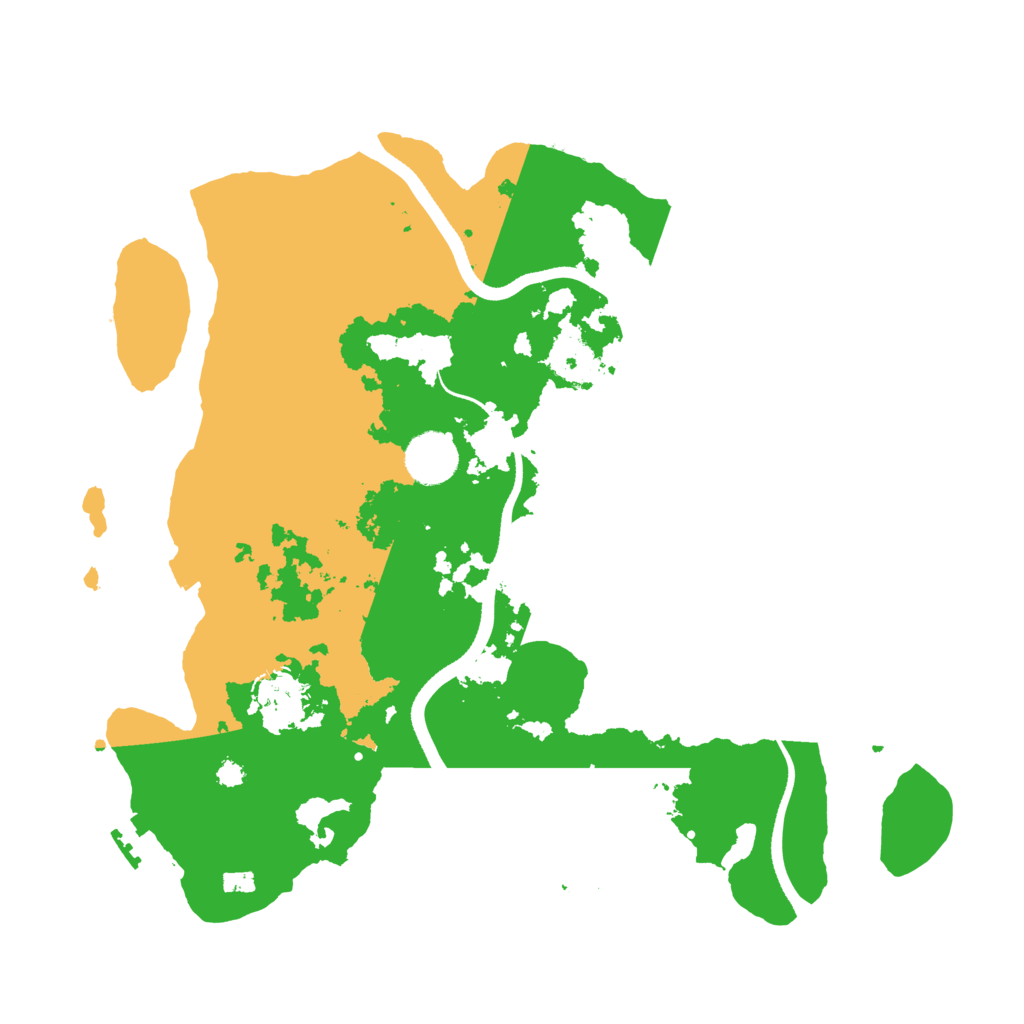 Biome Rust Map: Procedural Map, Size: 3500, Seed: 3374895
