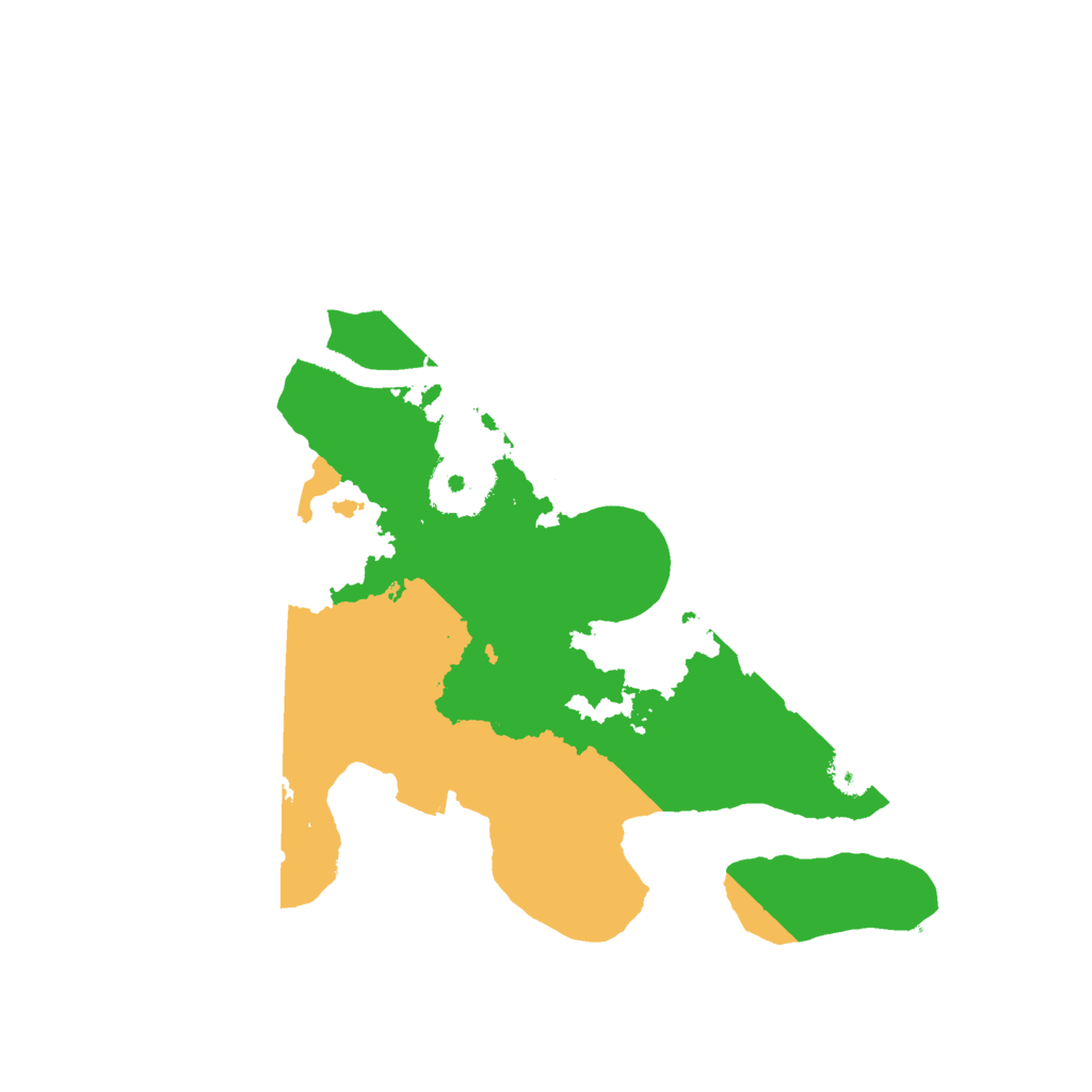 Biome Rust Map: Procedural Map, Size: 2500, Seed: 1881544957