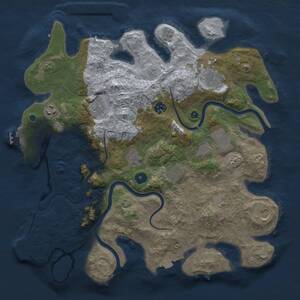 Thumbnail Rust Map: Procedural Map, Size: 3900, Seed: 159181387, 15 Monuments