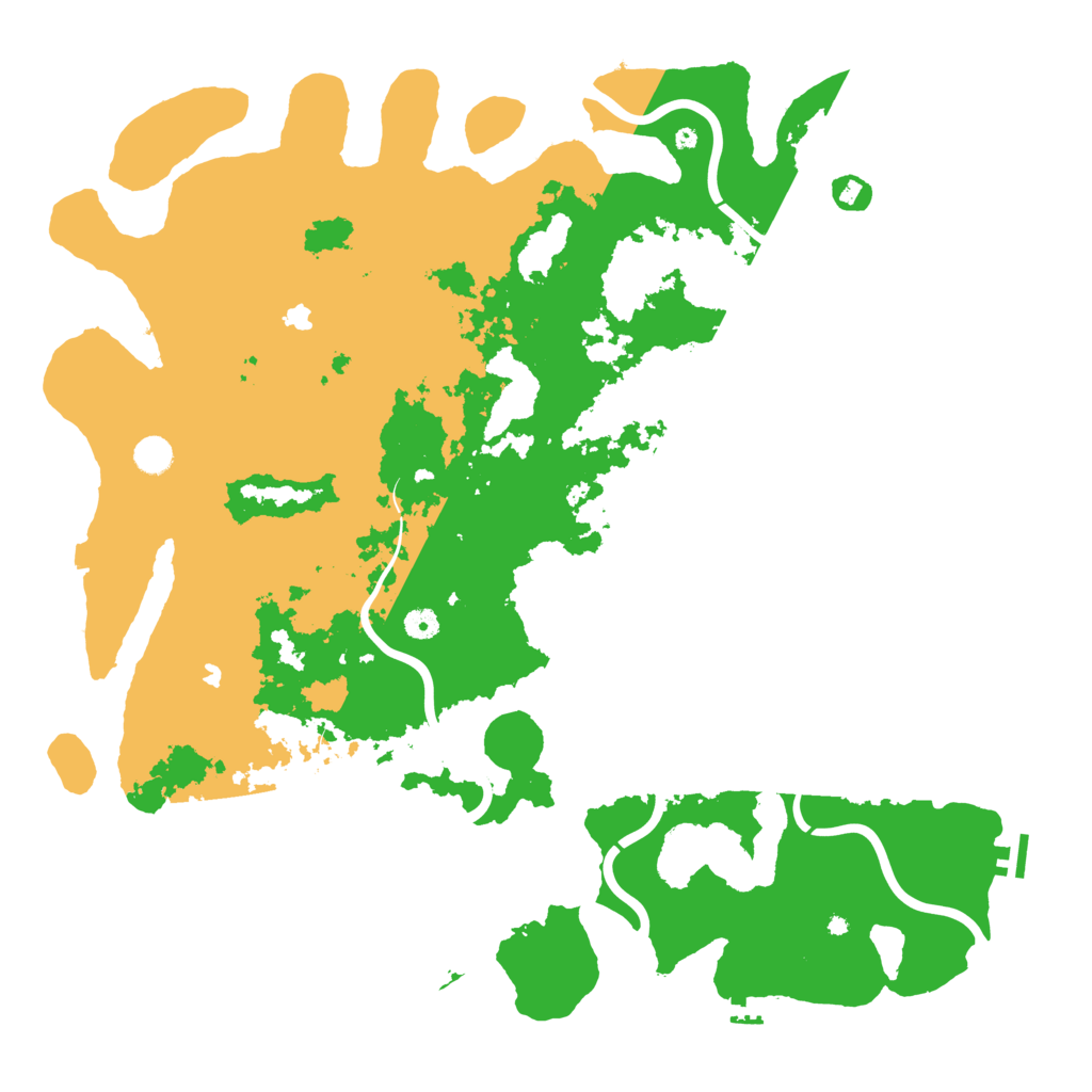 Biome Rust Map: Procedural Map, Size: 5000, Seed: 1417531466