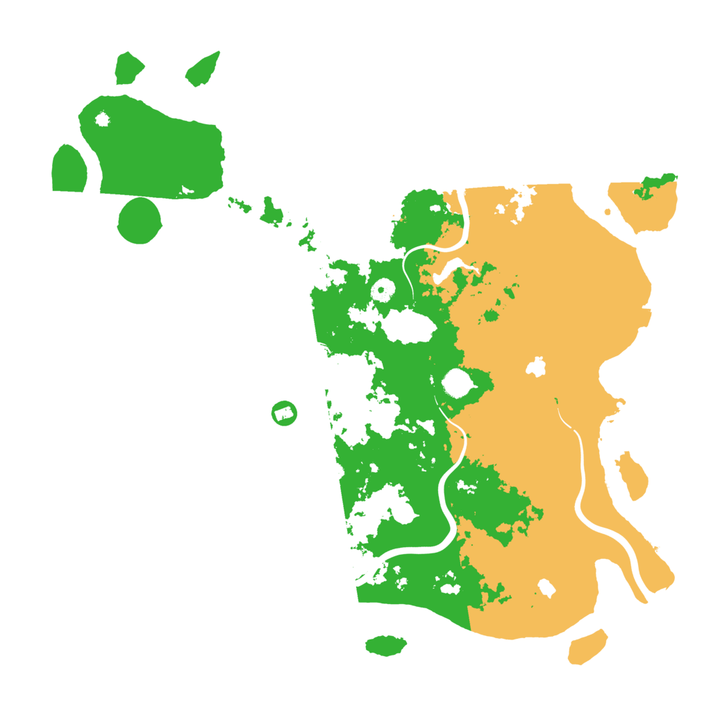 Biome Rust Map: Procedural Map, Size: 4500, Seed: 24411