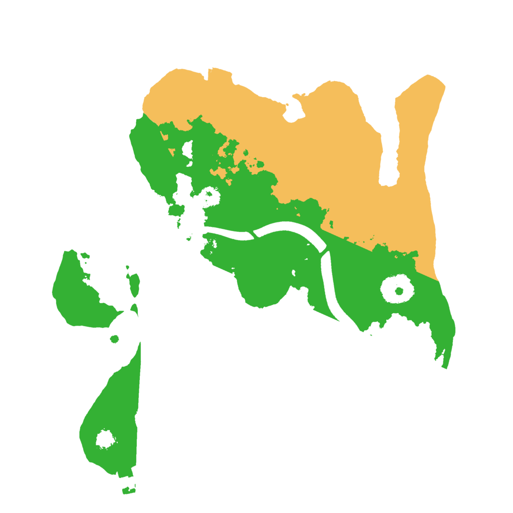 Biome Rust Map: Procedural Map, Size: 2500, Seed: 5546981