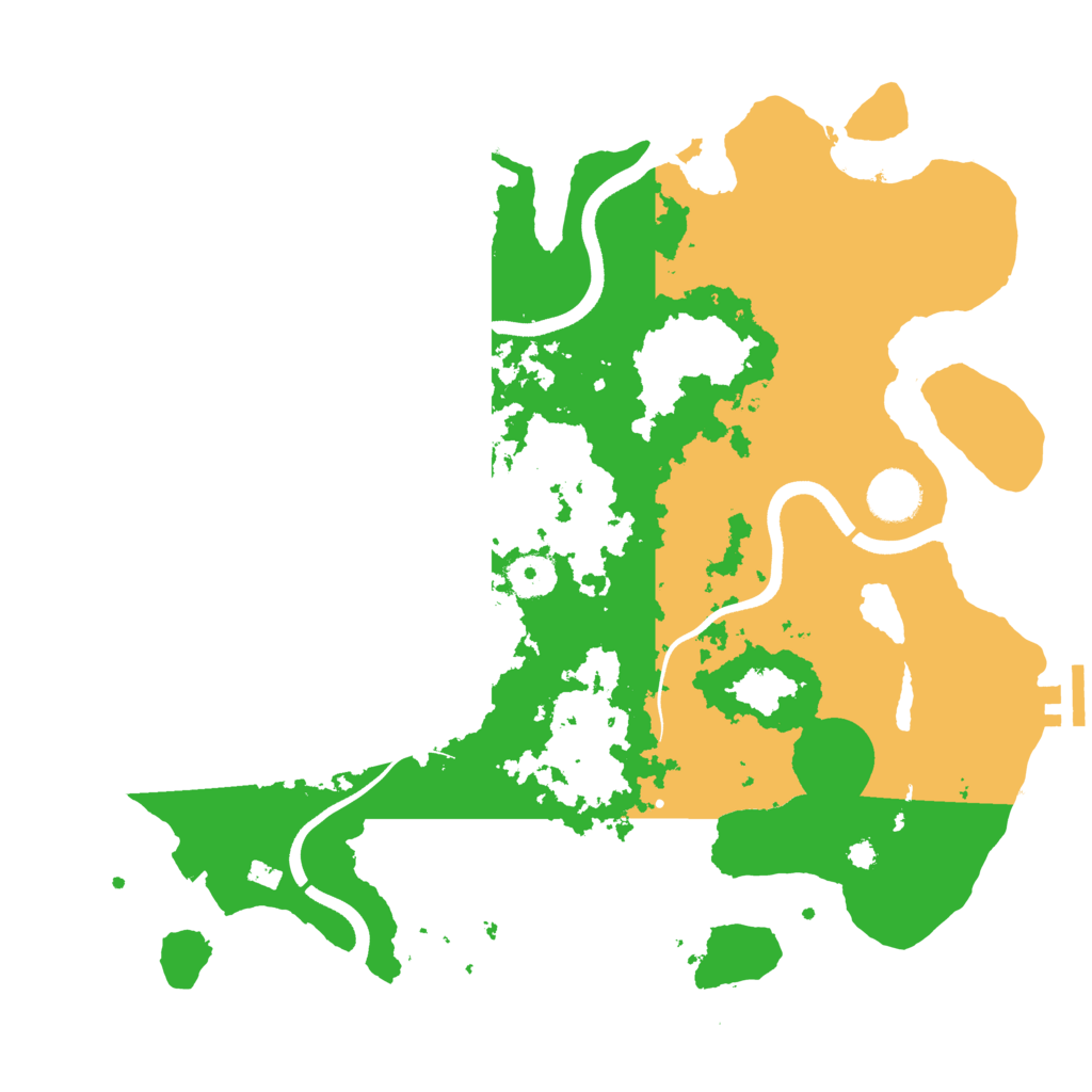 Biome Rust Map: Procedural Map, Size: 3600, Seed: 358