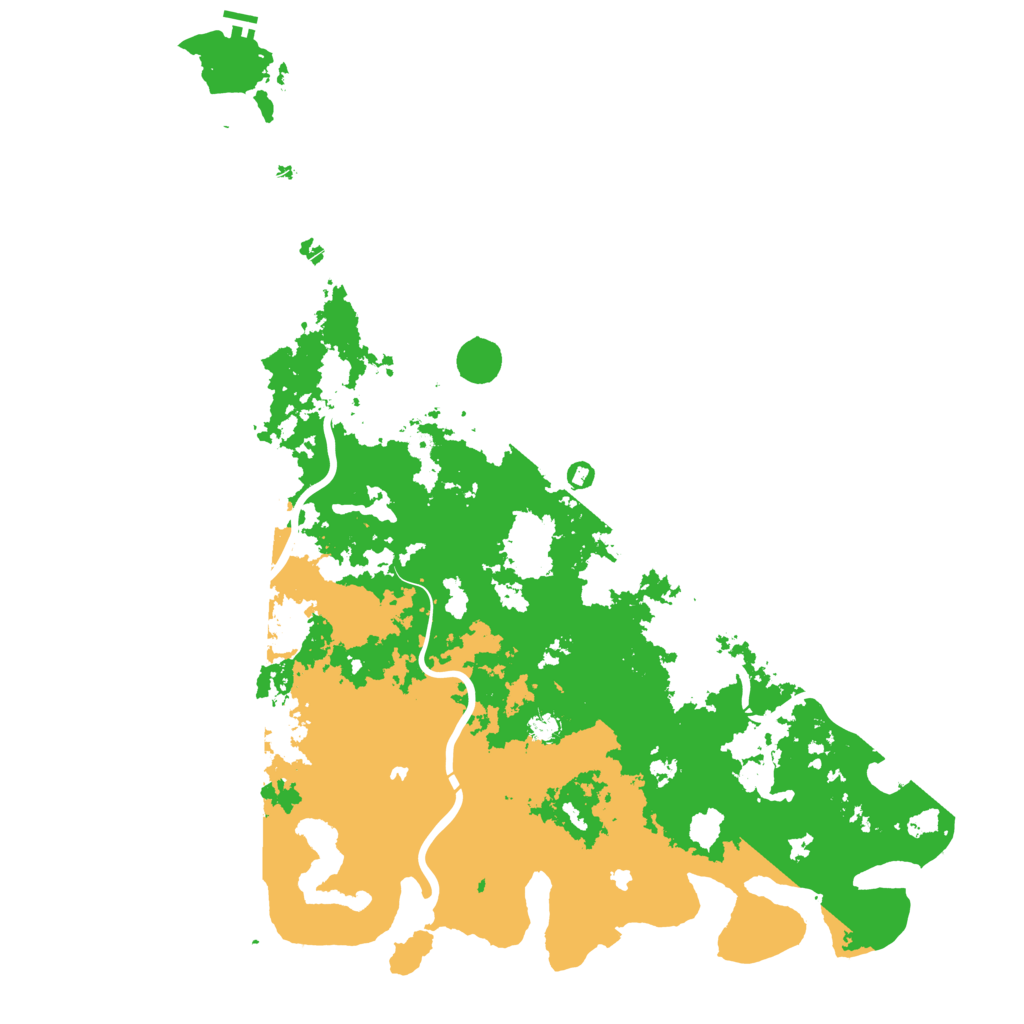 Biome Rust Map: Procedural Map, Size: 6000, Seed: 6096