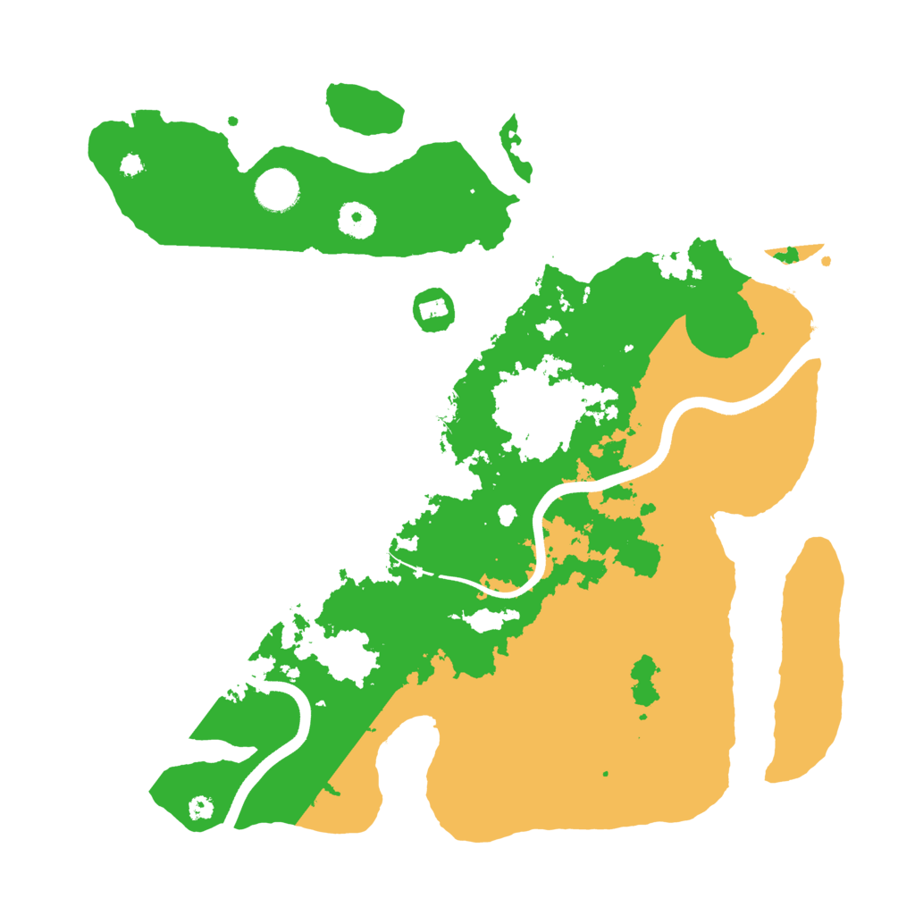 Biome Rust Map: Procedural Map, Size: 3700, Seed: 100763624