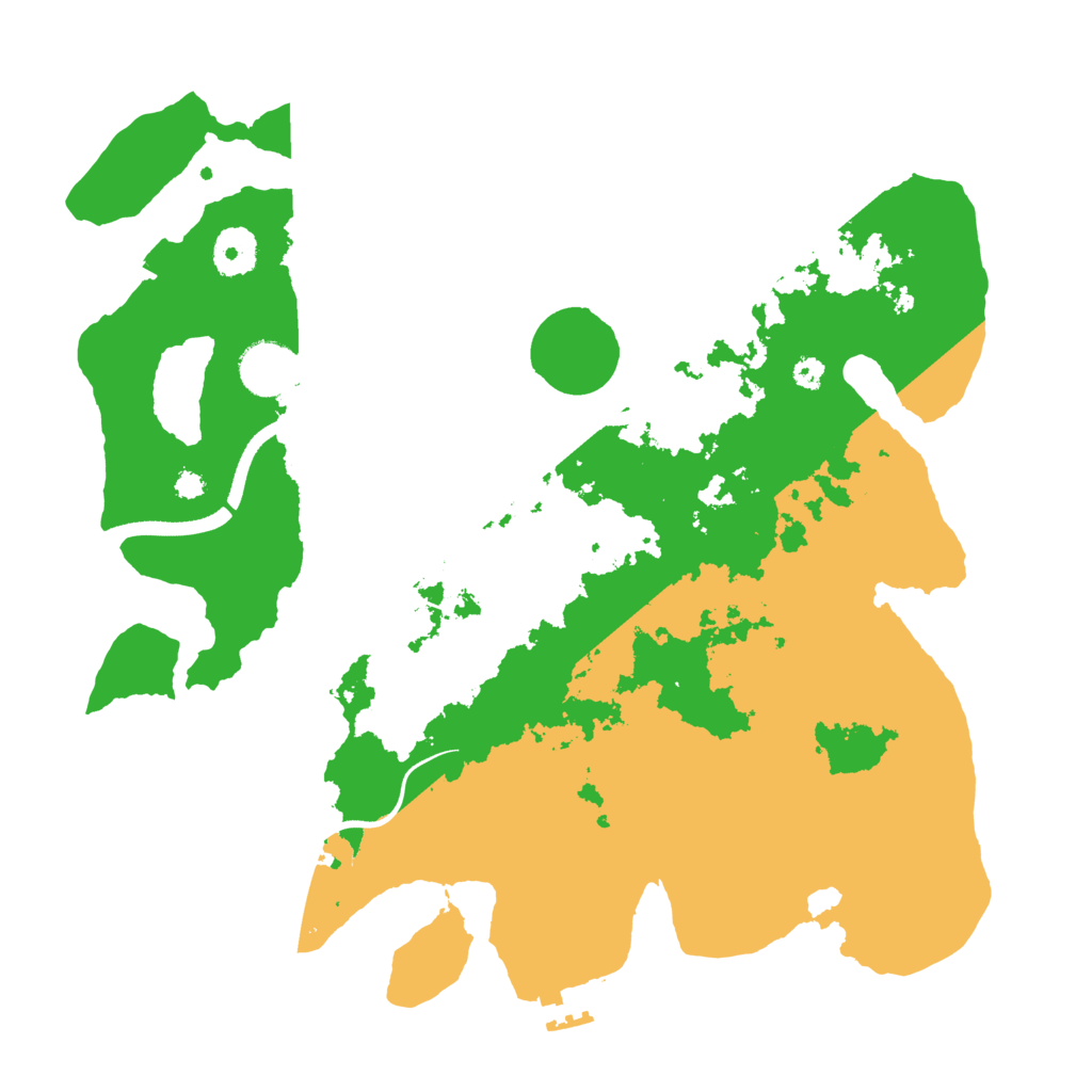 Biome Rust Map: Procedural Map, Size: 3500, Seed: 121378921