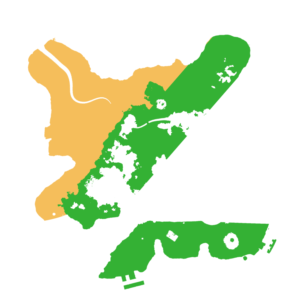 Biome Rust Map: Procedural Map, Size: 3000, Seed: 843291