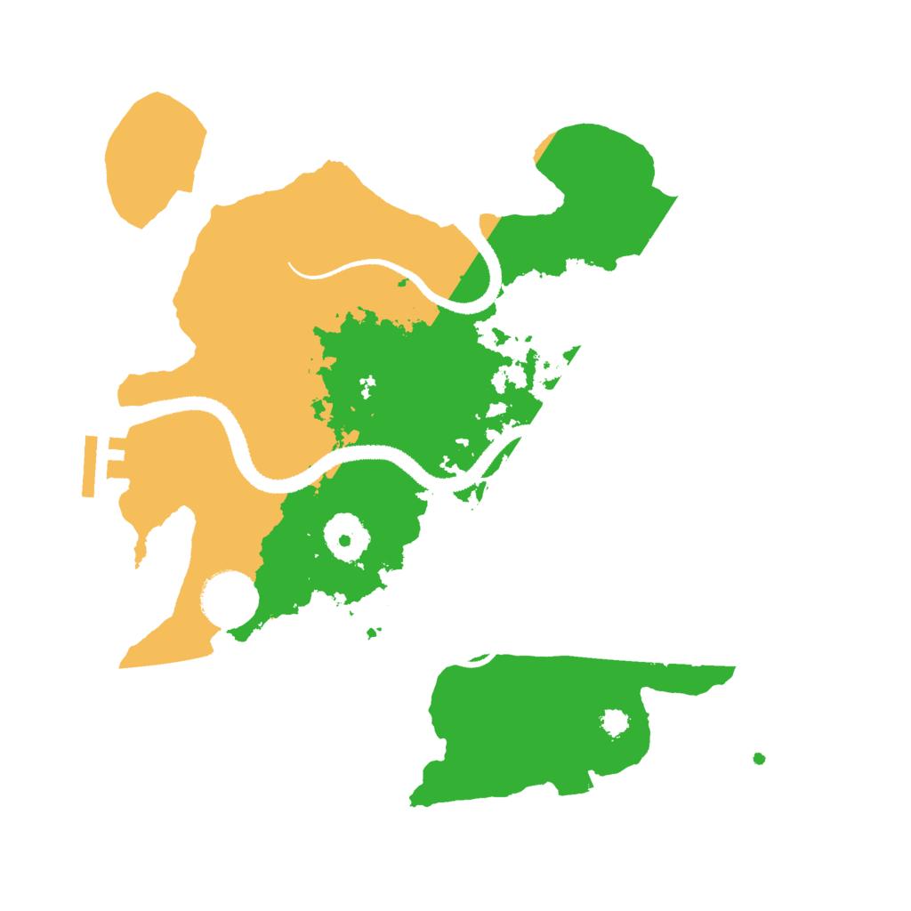 Biome Rust Map: Procedural Map, Size: 3000, Seed: 6668