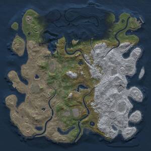 Thumbnail Rust Map: Procedural Map, Size: 4500, Seed: 778136006, 16 Monuments
